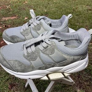 Propet Men's Stability Stratum Gray Lace Up Sneaker Shoes Size 8